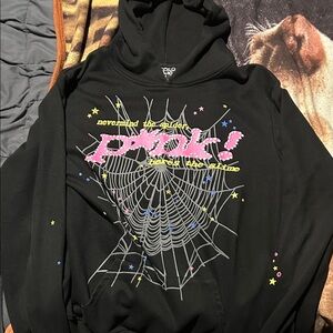 PSD Black Graphic Hoodie with Web Design